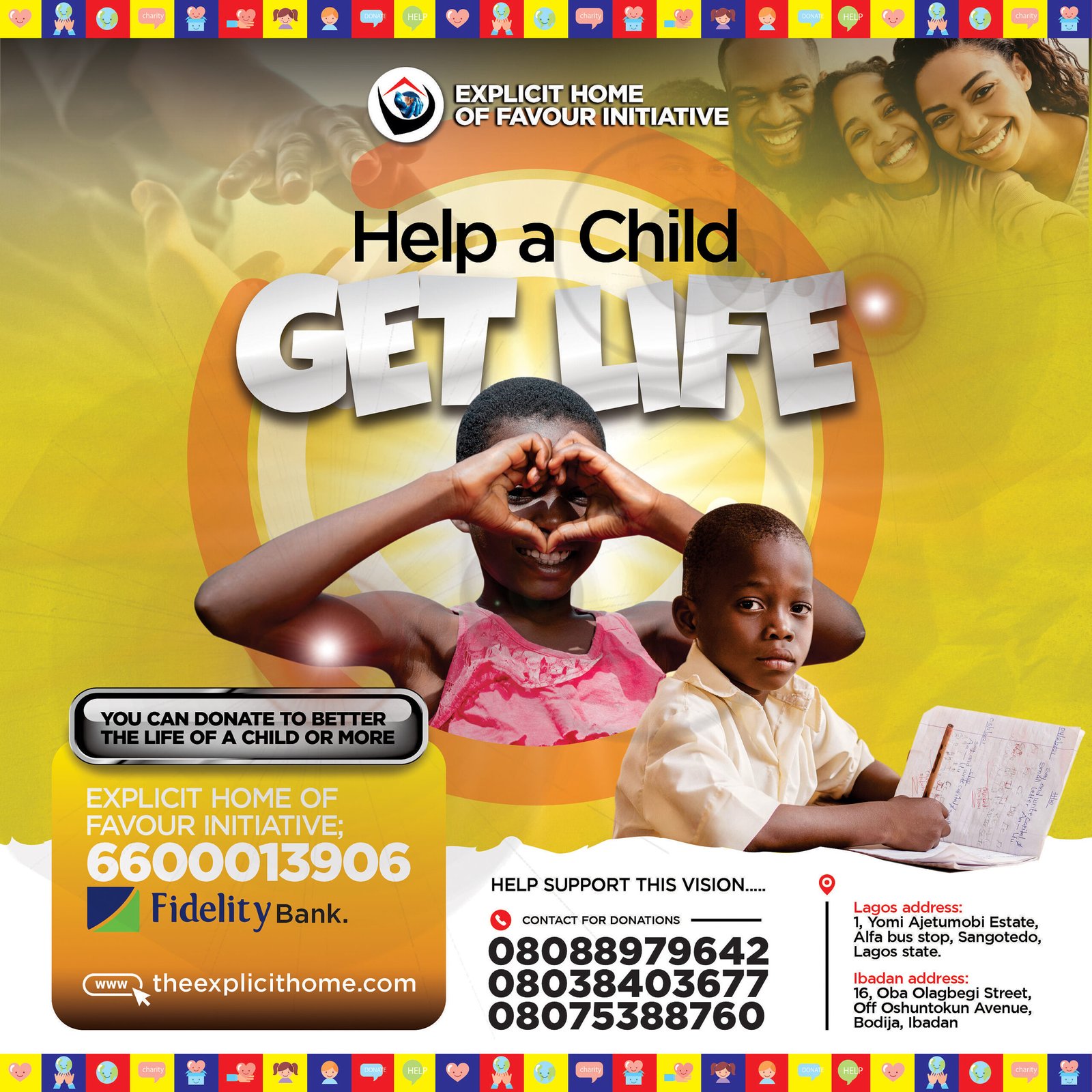 donate to explicit home of favour initiative